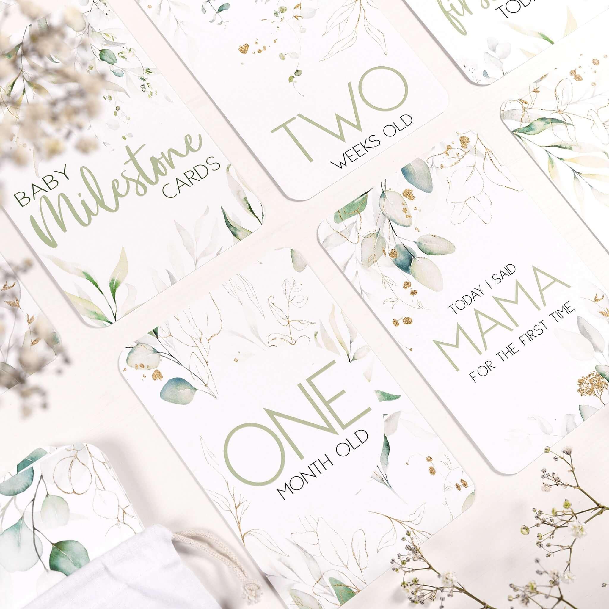 Baby Milestone Journal & Baby Milestone Cards Bundle - Belle and Grace Boutique
