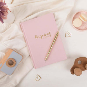 Blush Pink Linen Pregnancy Journal  - LIMITED EDITION - Belle and Grace Boutique