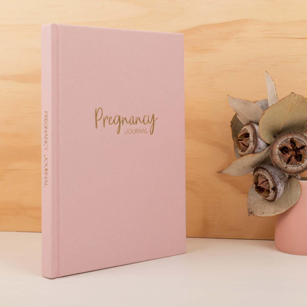Blush Pink Linen Pregnancy Journal  - LIMITED EDITION - Belle and Grace Boutique