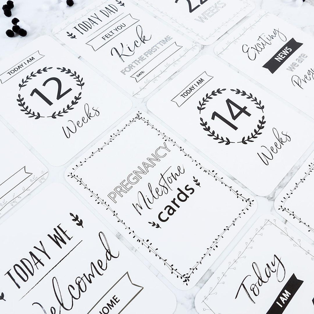 Vintage Pregnancy Milestone Cards - Belle and Grace Boutique