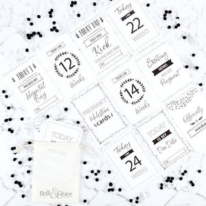 Vintage Pregnancy Milestone Cards - Belle and Grace Boutique