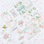 Floral Pregnancy Milestone Cards - Belle and Grace Boutique